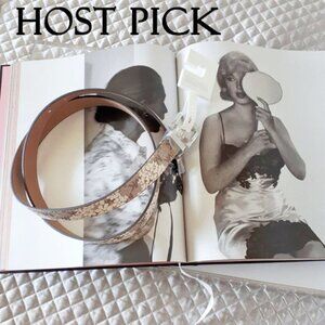 NWT MICHAEL Michael Kors floral monogram belt, XL